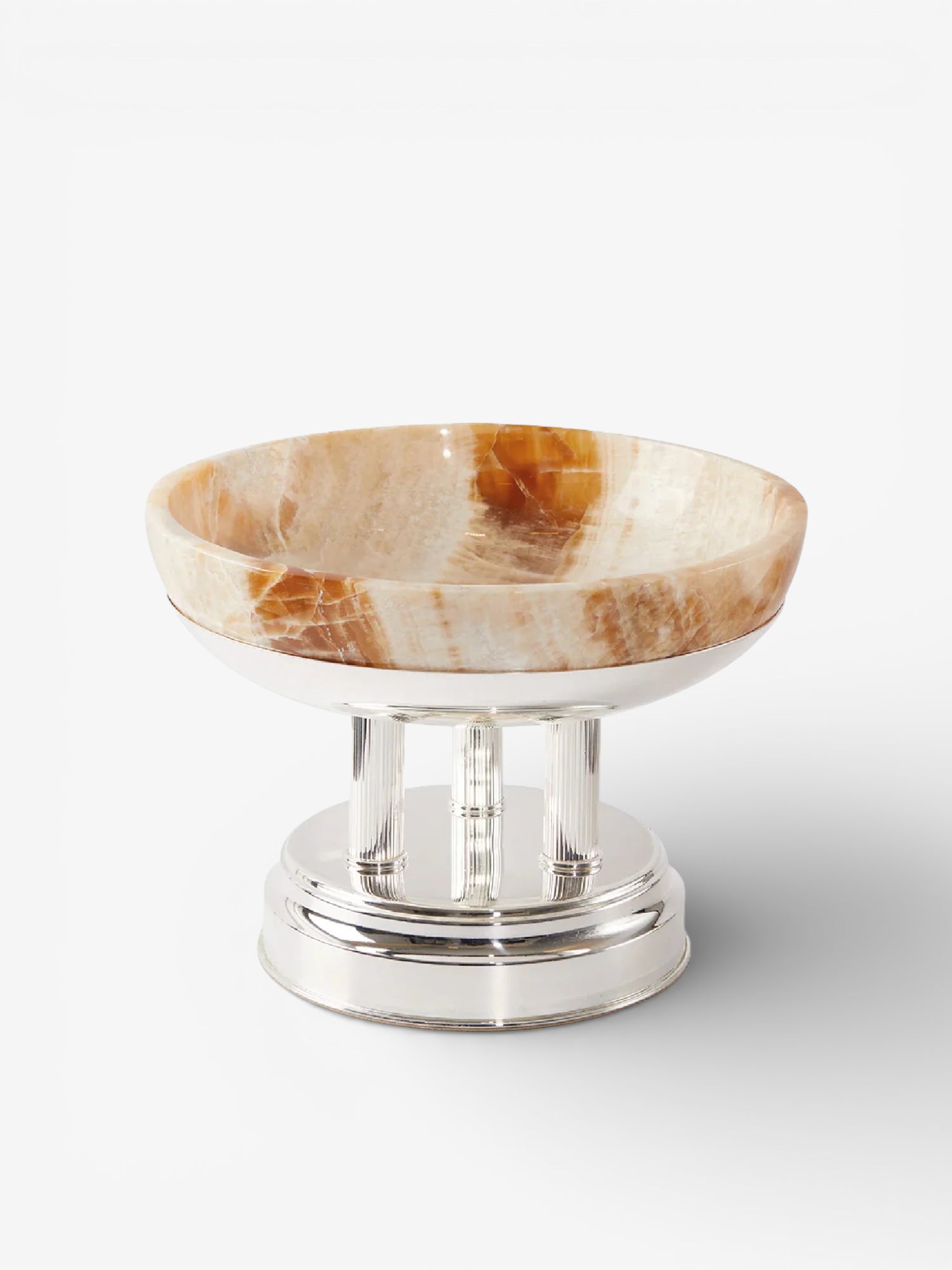 Helena Ayaklı Mermer Sunum Kasesi L